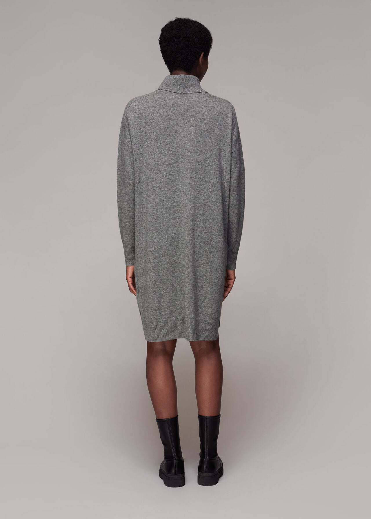 Cashmere Roll Neck Dress