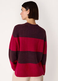 Wool Mix Wide Stripe Knit