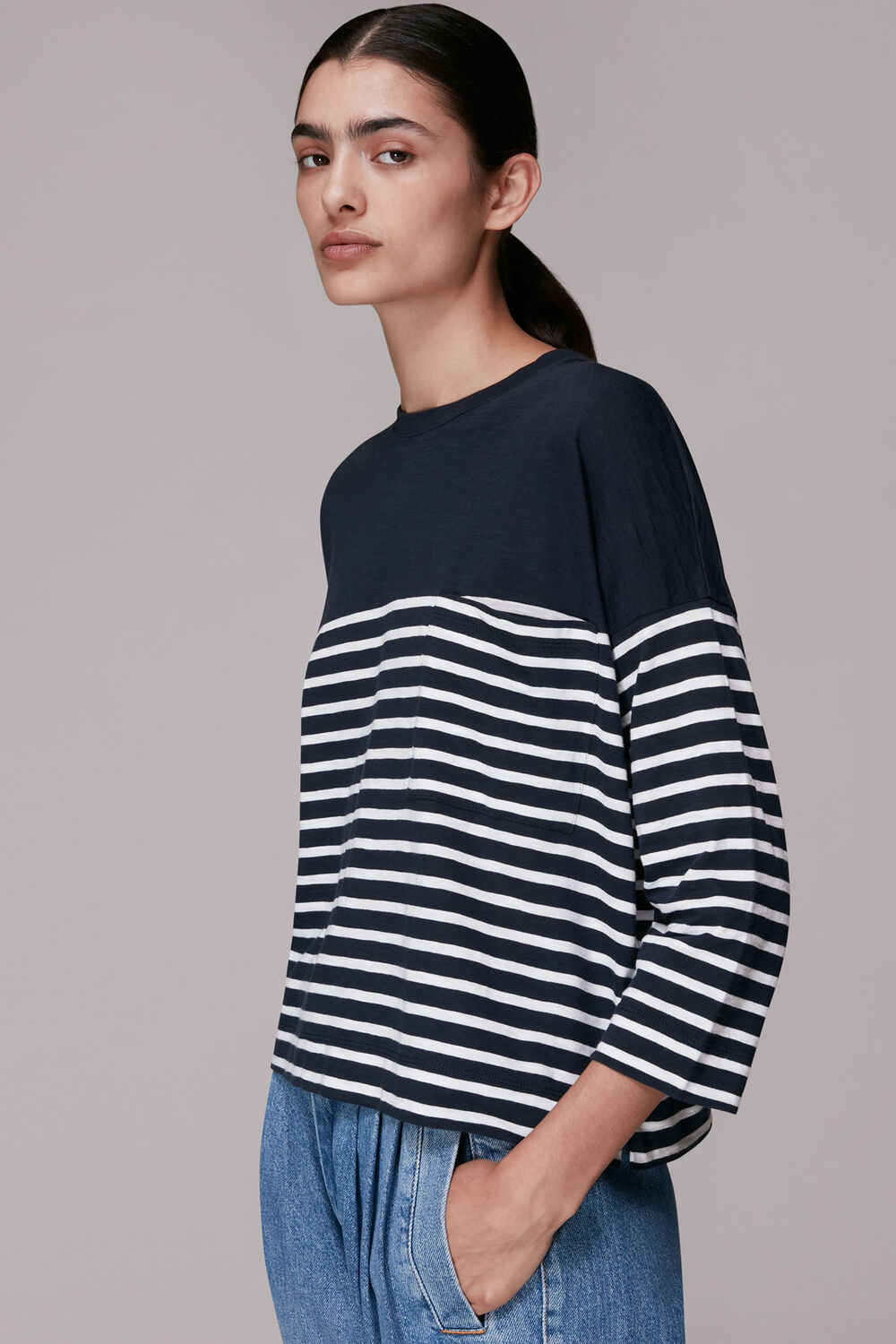 Breton Cotton Pocket Top
