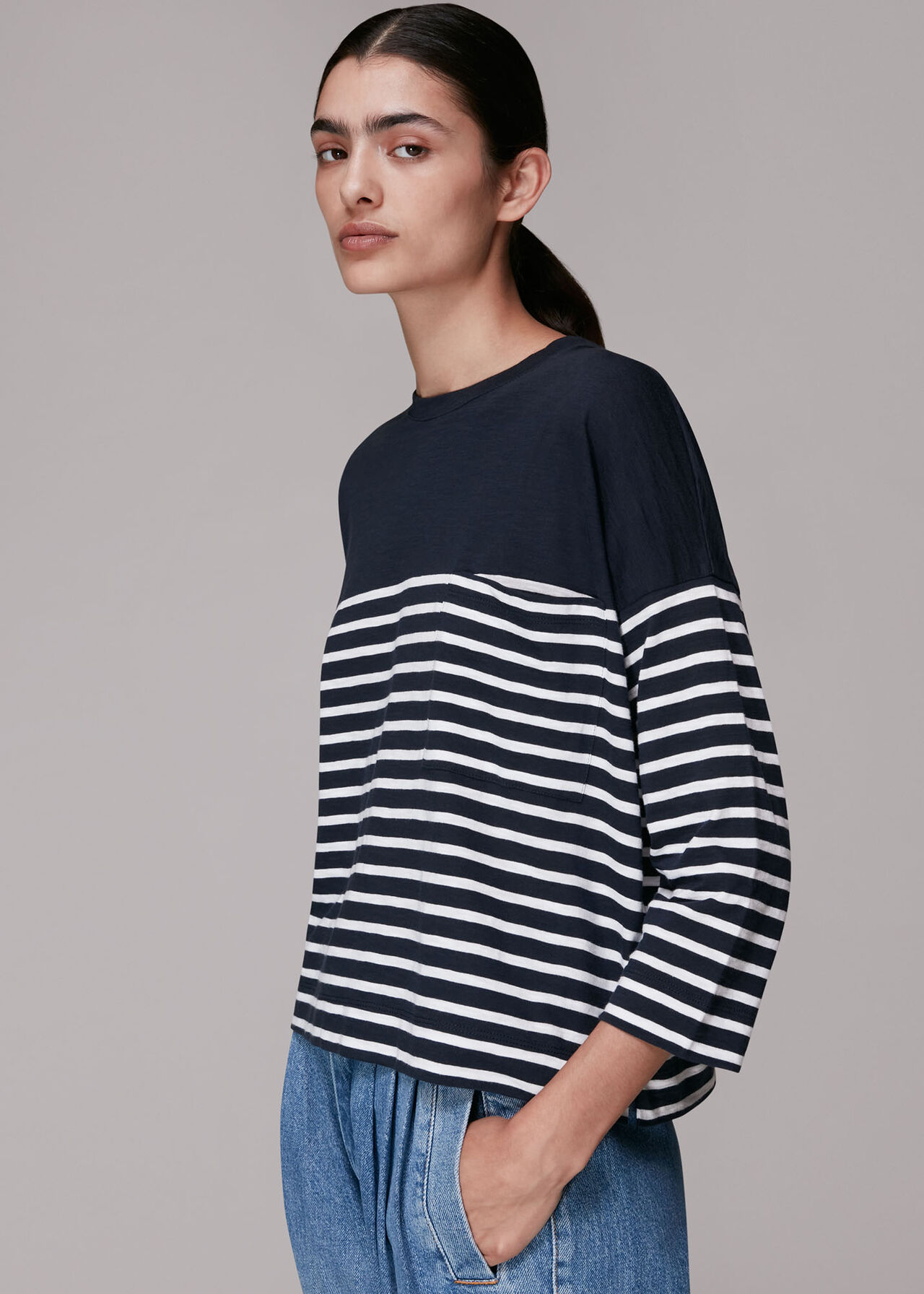 Breton Cotton Pocket Top