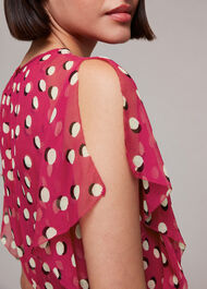 Moon Spot Print Dress