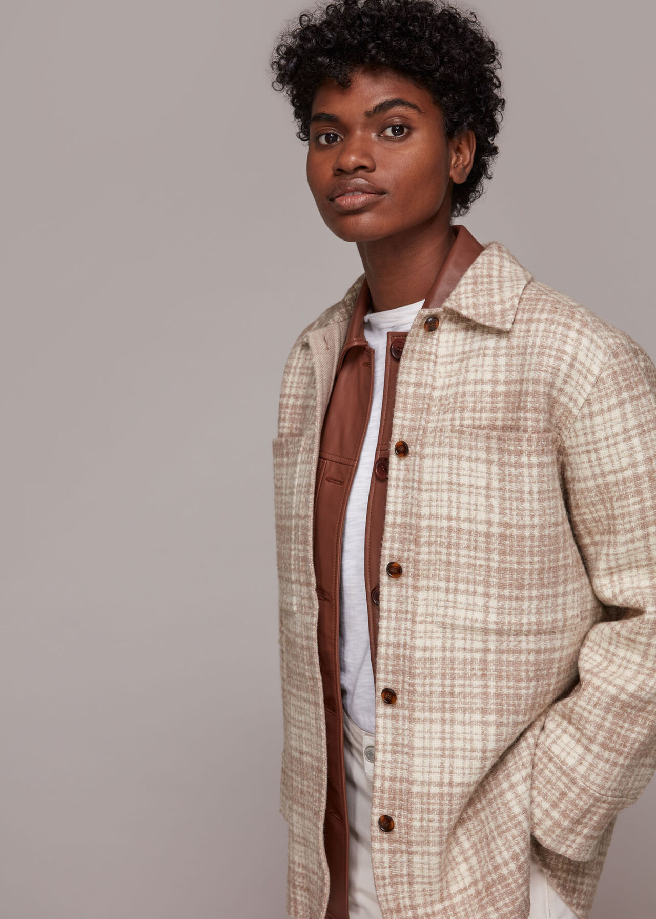 Classic Wool Checked Overshirt