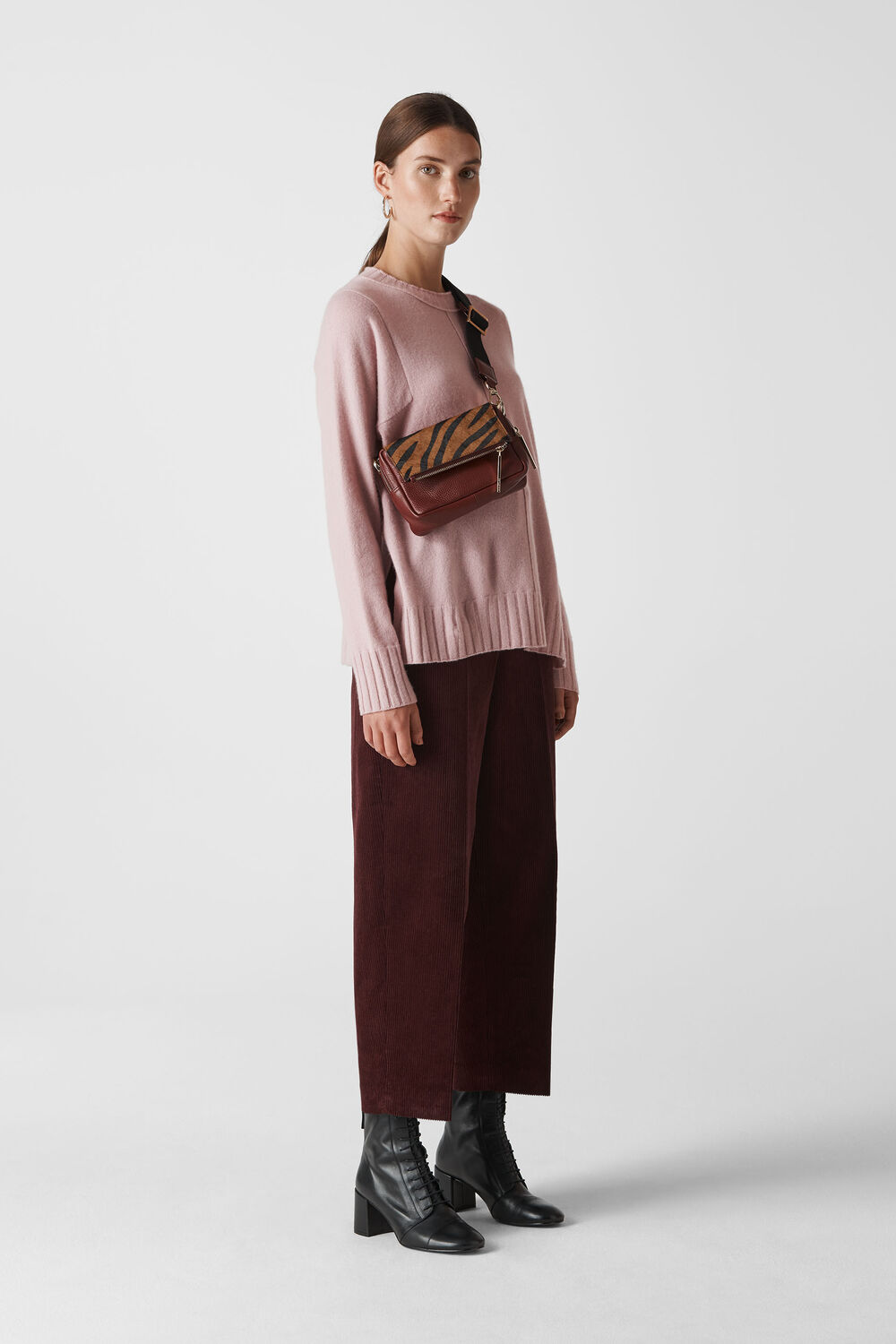 Cashmere Crew Neck Sweater Pink