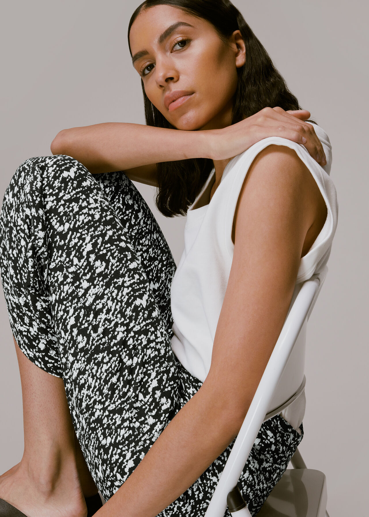 Abstract Smudge Trouser