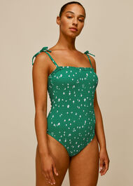 Primula Print Swimsuit Green/Multi