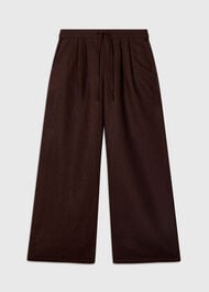 Petite Wide Leg Linen Trouser