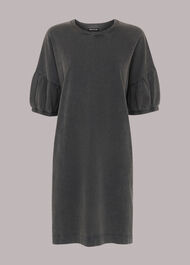 Gathered Sleeve Jersey Dress