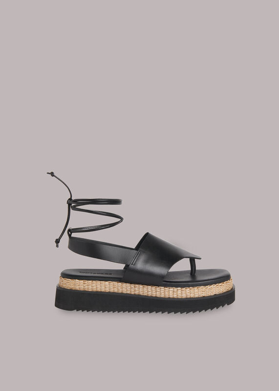 Lia Raffia Platform Sandal