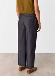 Indigo Barrel Leg Trouser