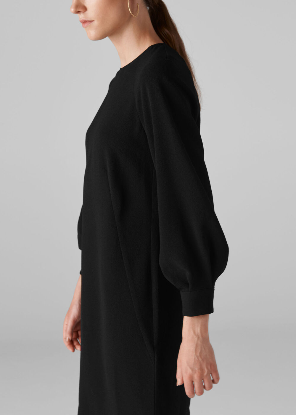 Tihara Textured Dress Black