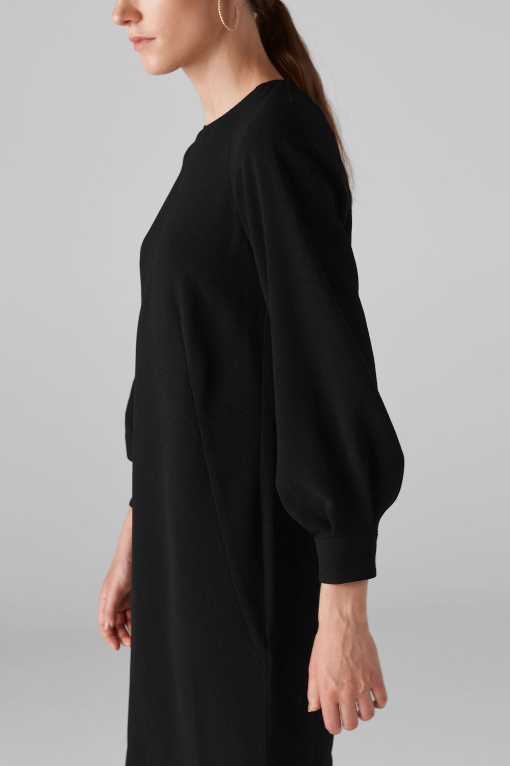 Tihara Textured Dress Black