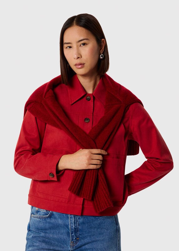 Red Mia Pocket Detail Jacket