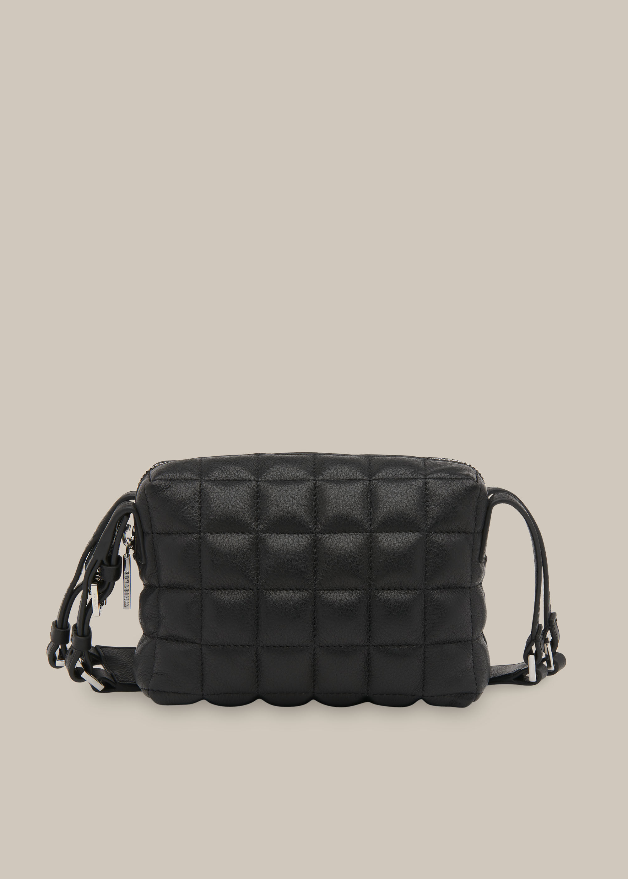 Black quilted cross body bag store