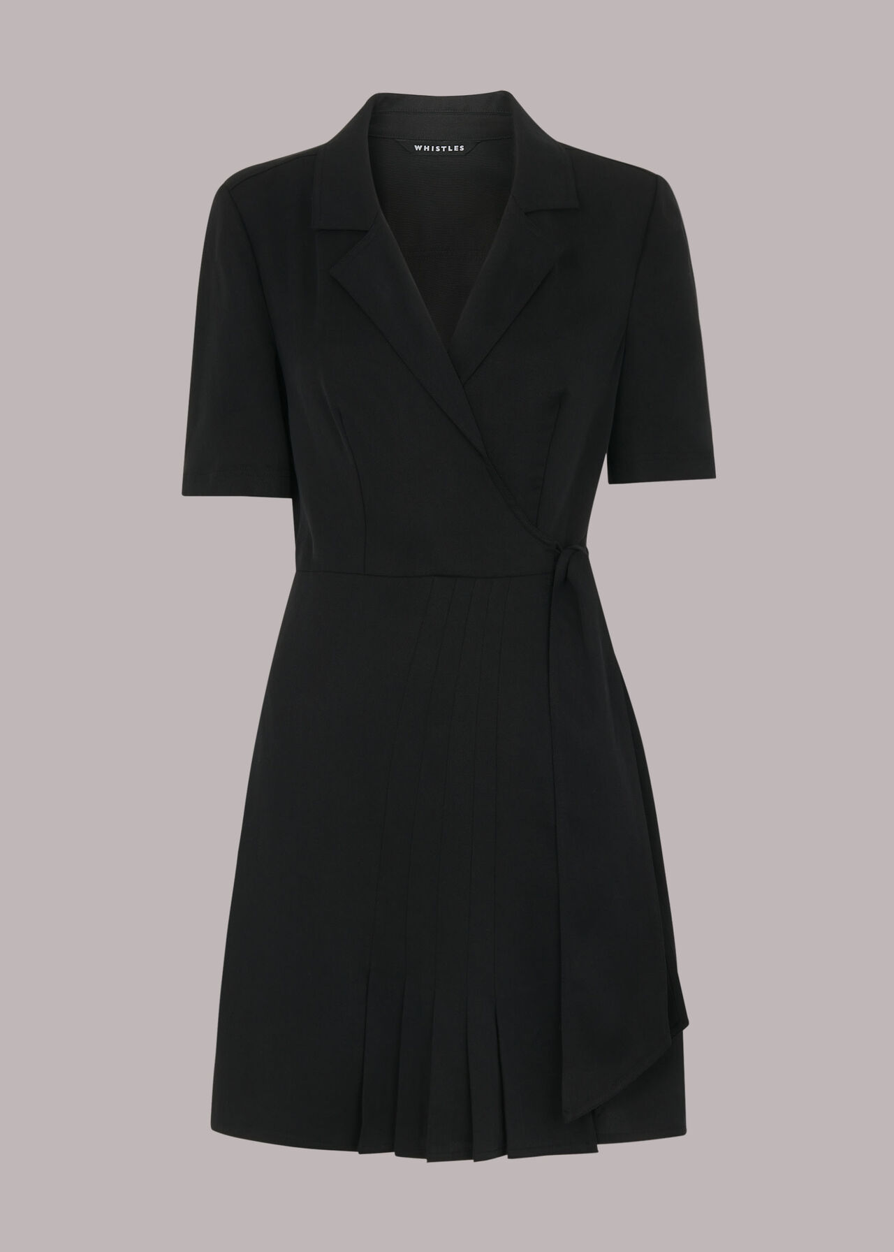 Beth Pleat Detail Wrap Dress