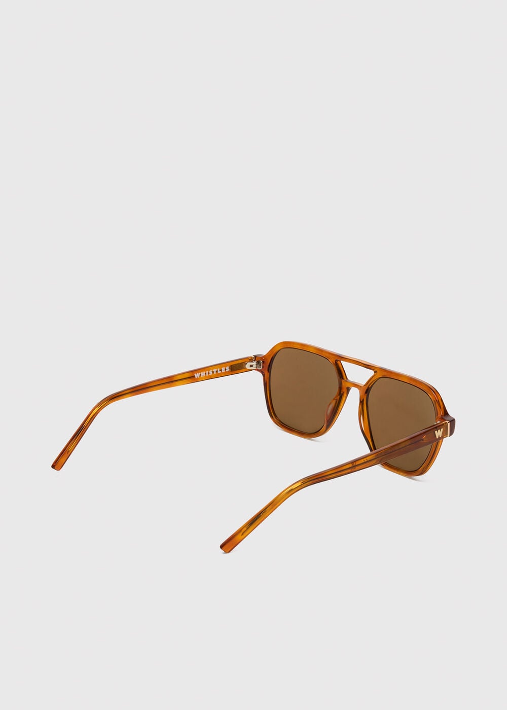 Brown Aviator Sunglasses