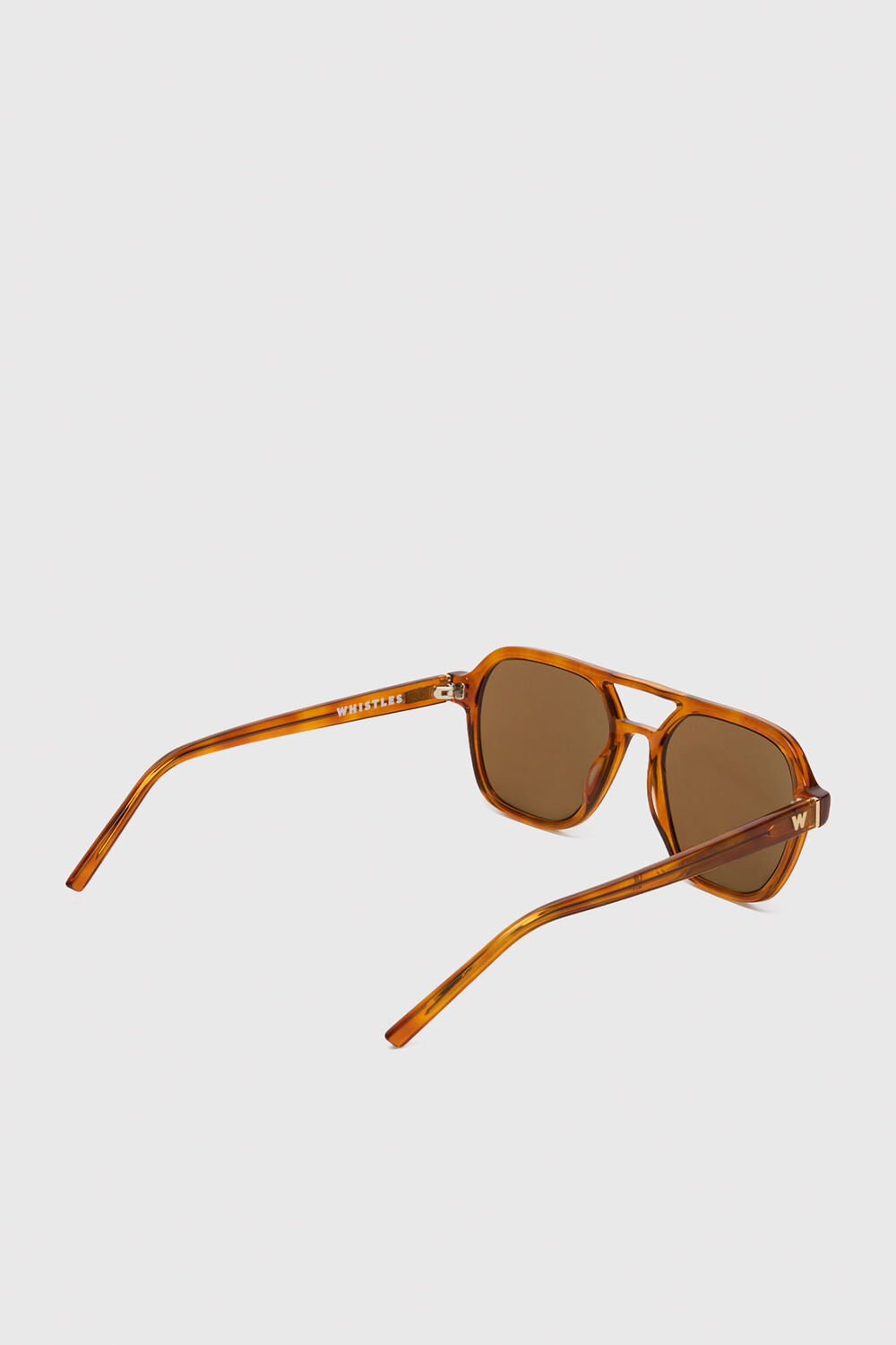 Brown Aviator Sunglasses