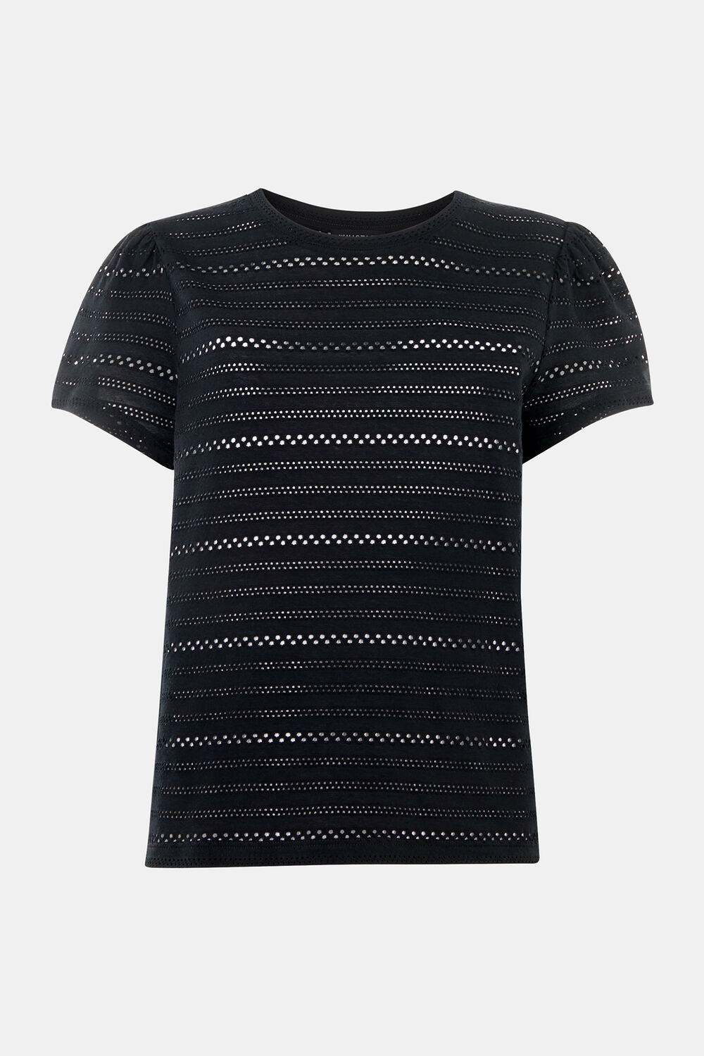 Black Broderie Top