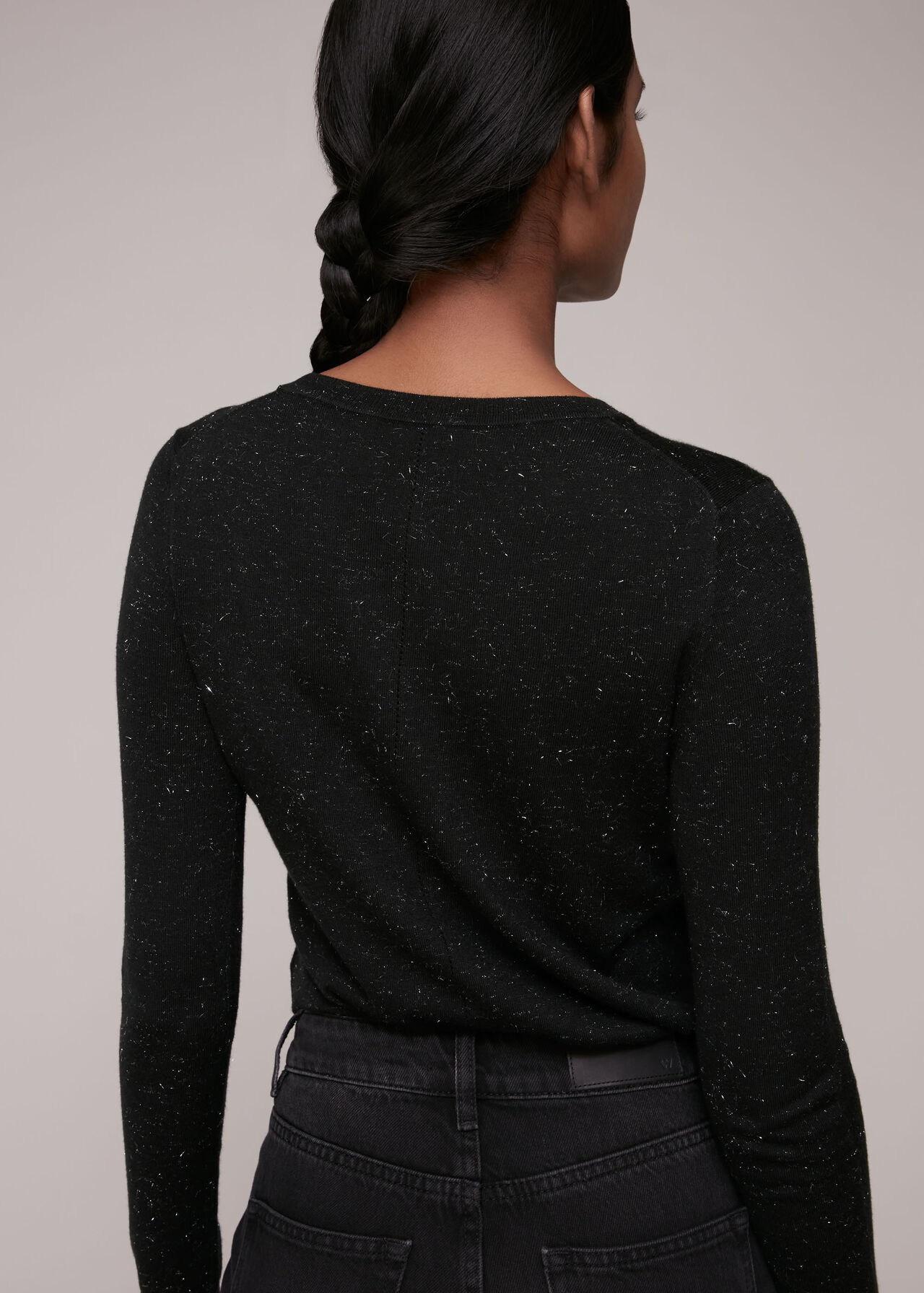 Annie Sparkle Knit Black