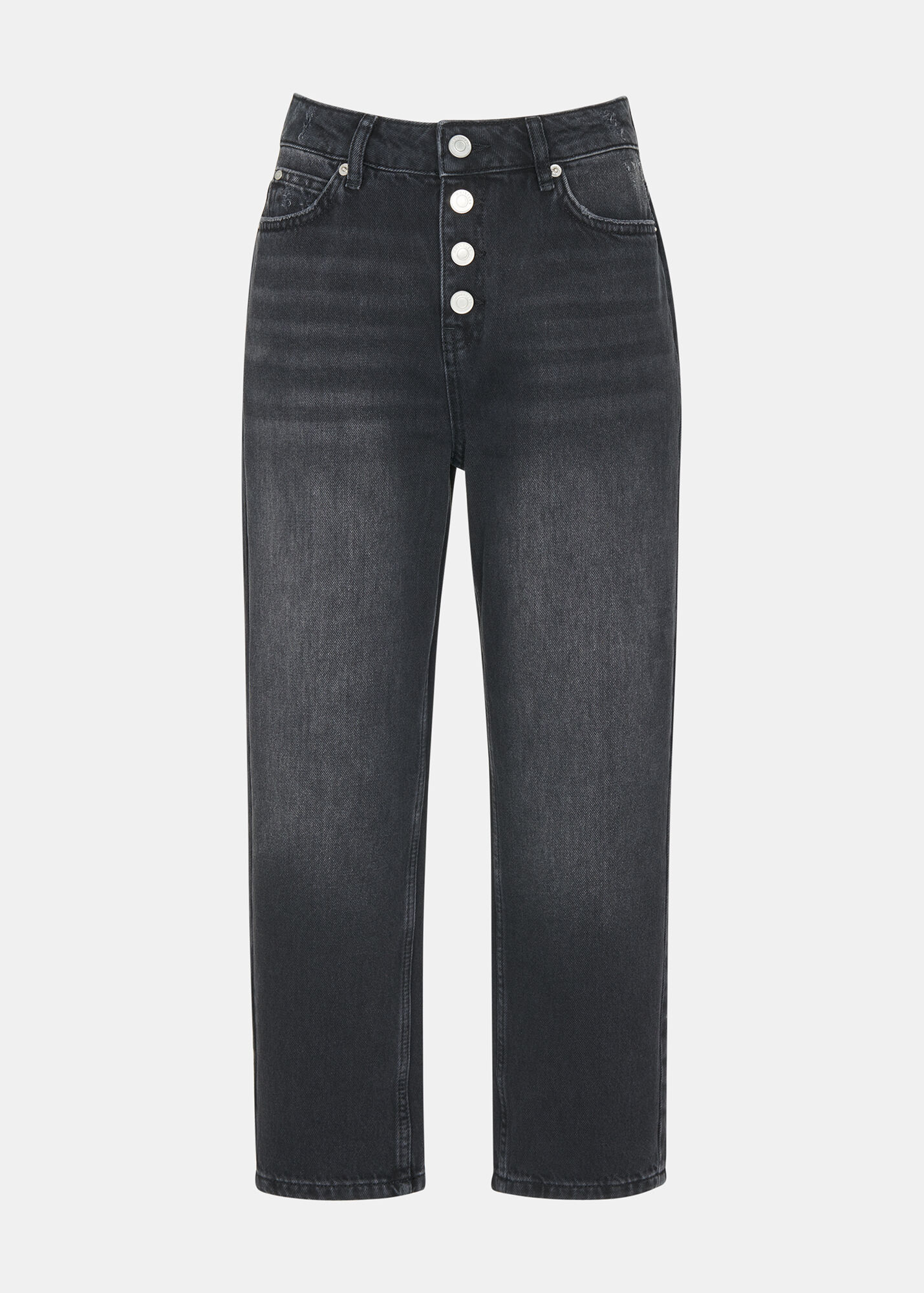Black Authentic Hollie Button Jean WHISTLES