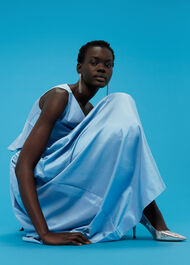 Taffeta Silk Volume Skirt