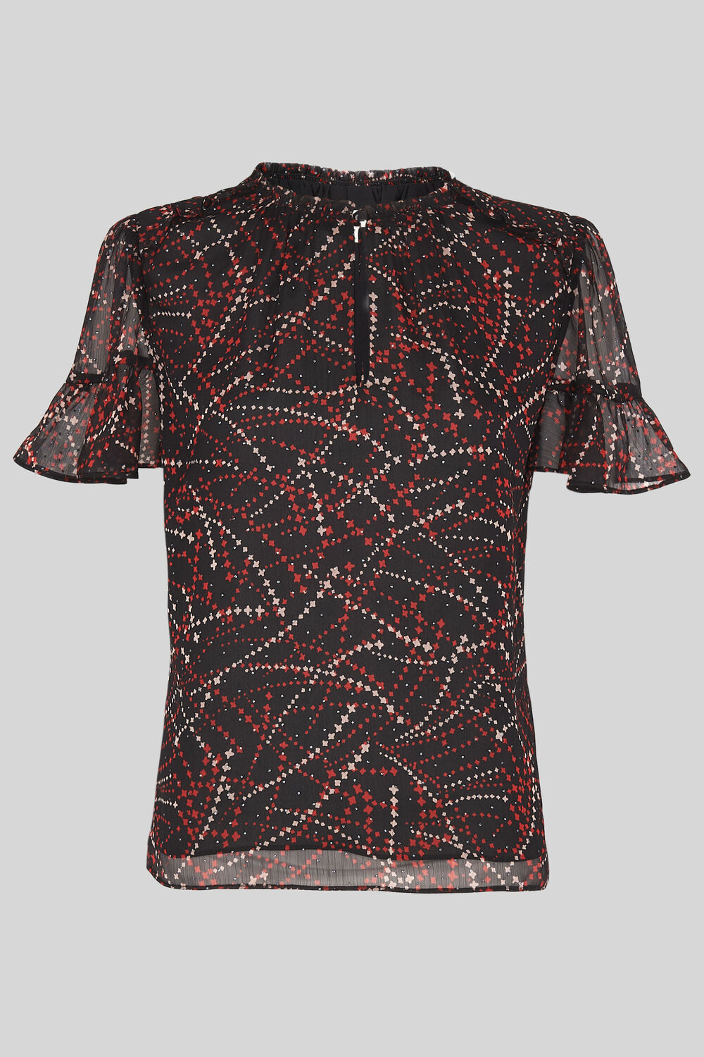 Shooting Star Dobby Top Black/Multi