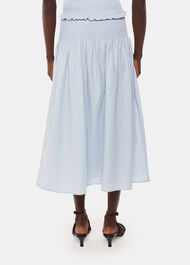 Louisa Smocked Midi Skirt