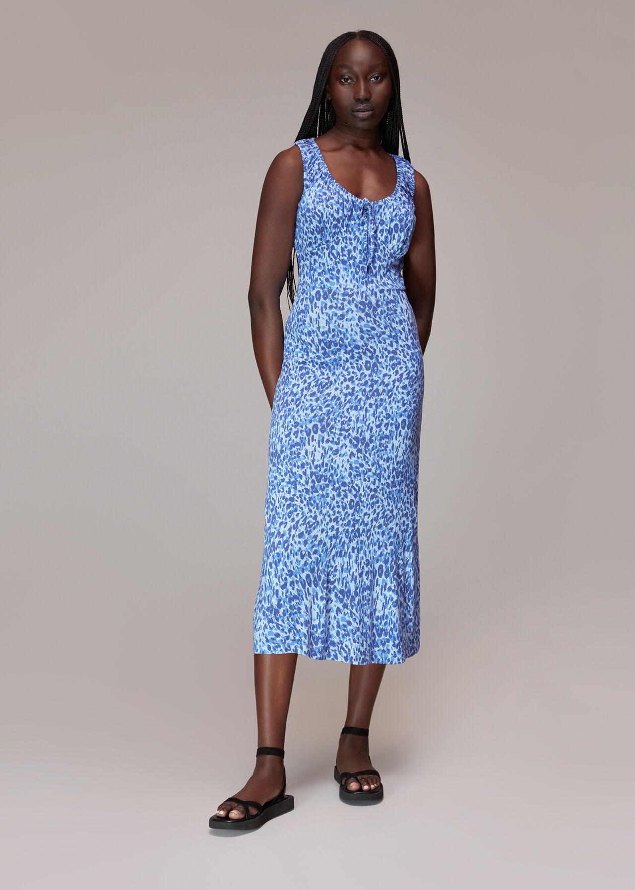 Summer Cheetah Jersey Dress