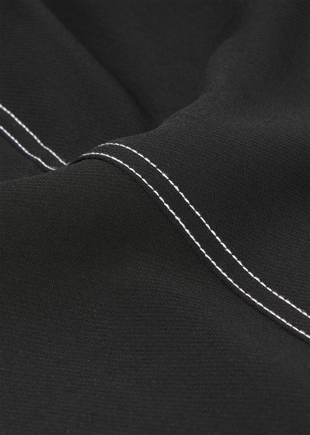 Crepe Stitch Detail Trouser