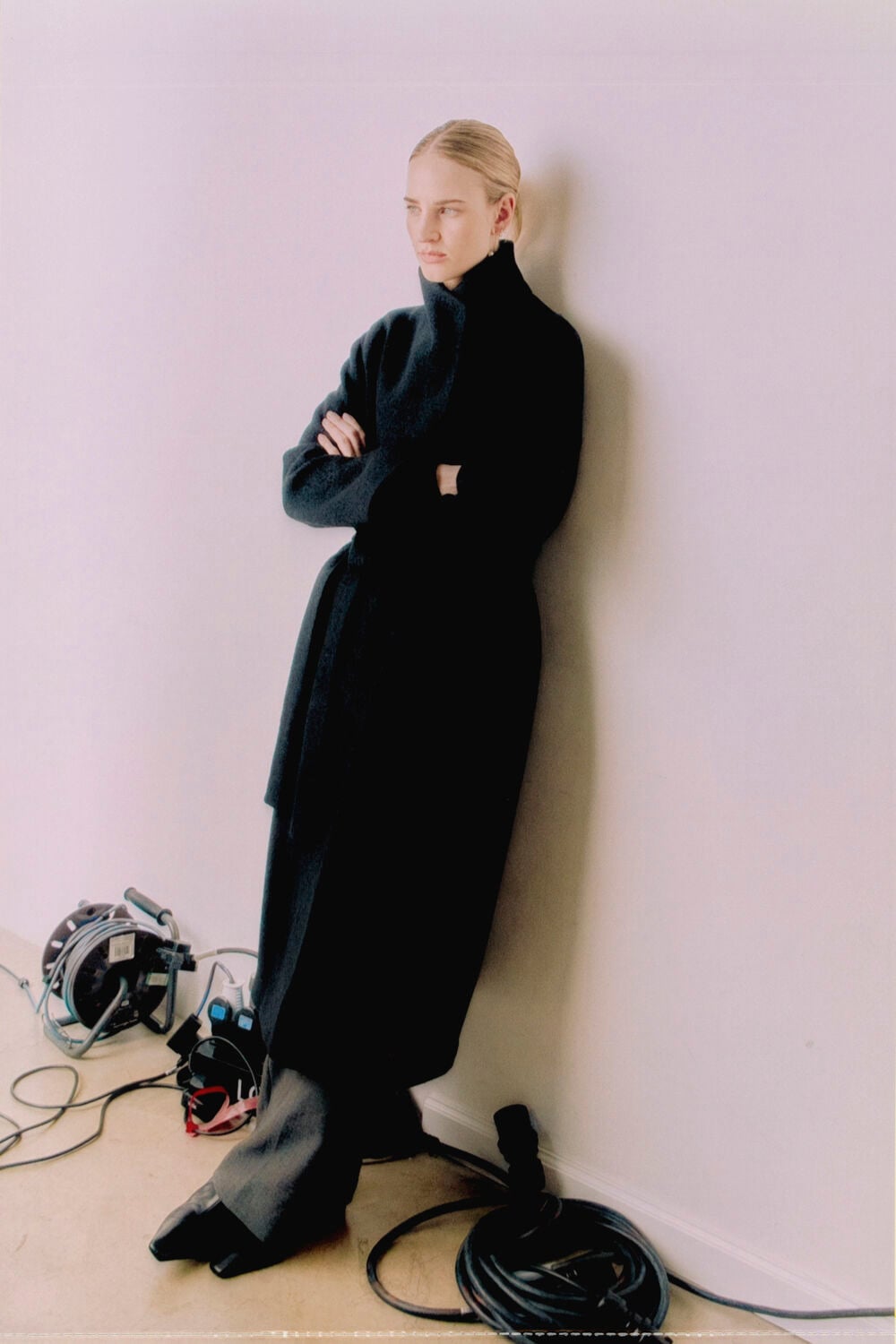 Petite Morgana Wool Funnel Wrap Coat