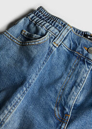 Petite Elasticated Waist Barrel Jean