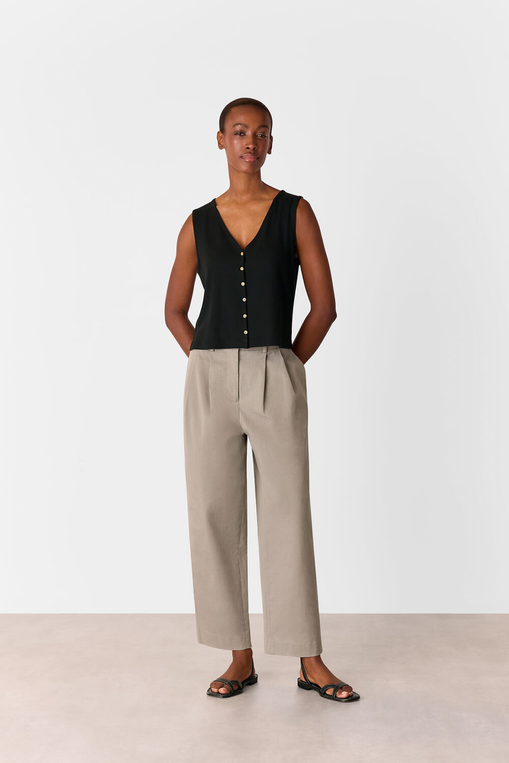 Bethany Barrel Leg Trouser