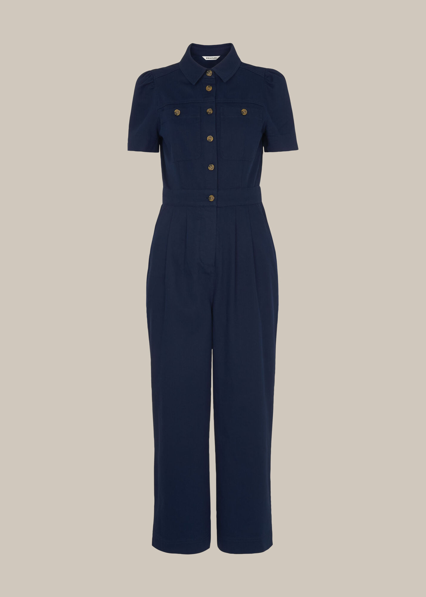 Dark Denim Emma Pocket Detail Jumpsuit WHISTLES