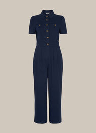 Emma Pocket Detail Jumpsuit Dark Denim