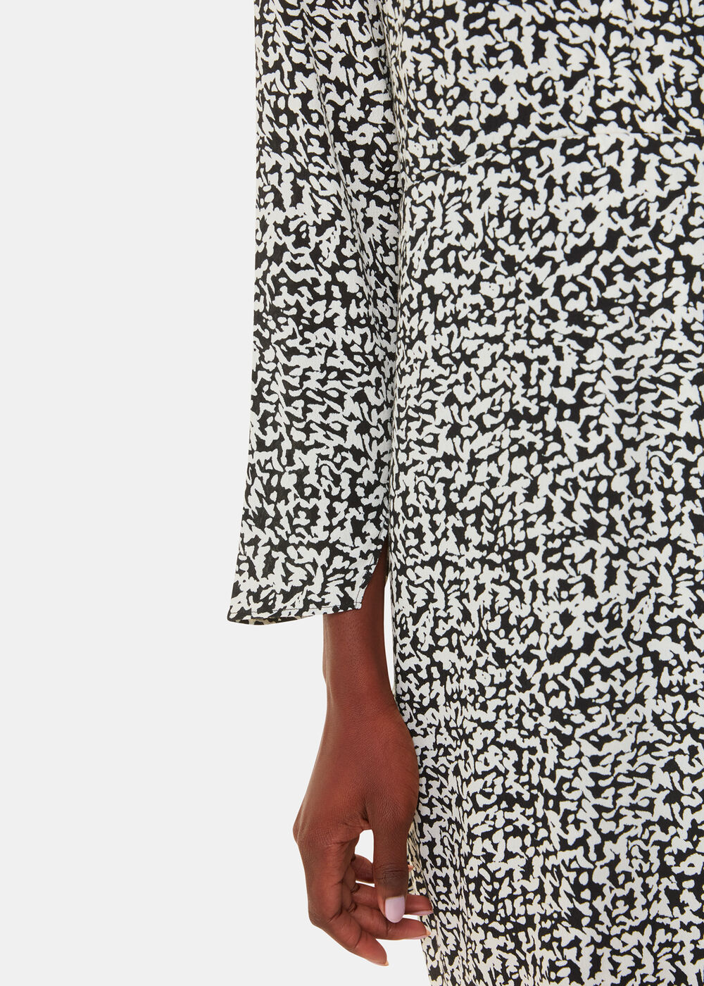 Scribble Print Flippy Dress