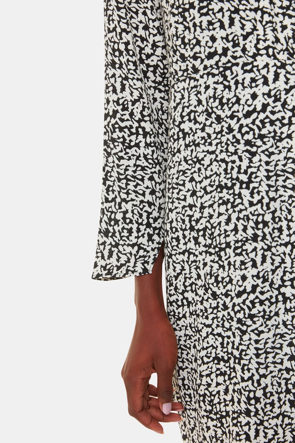 Scribble Print Flippy Dress