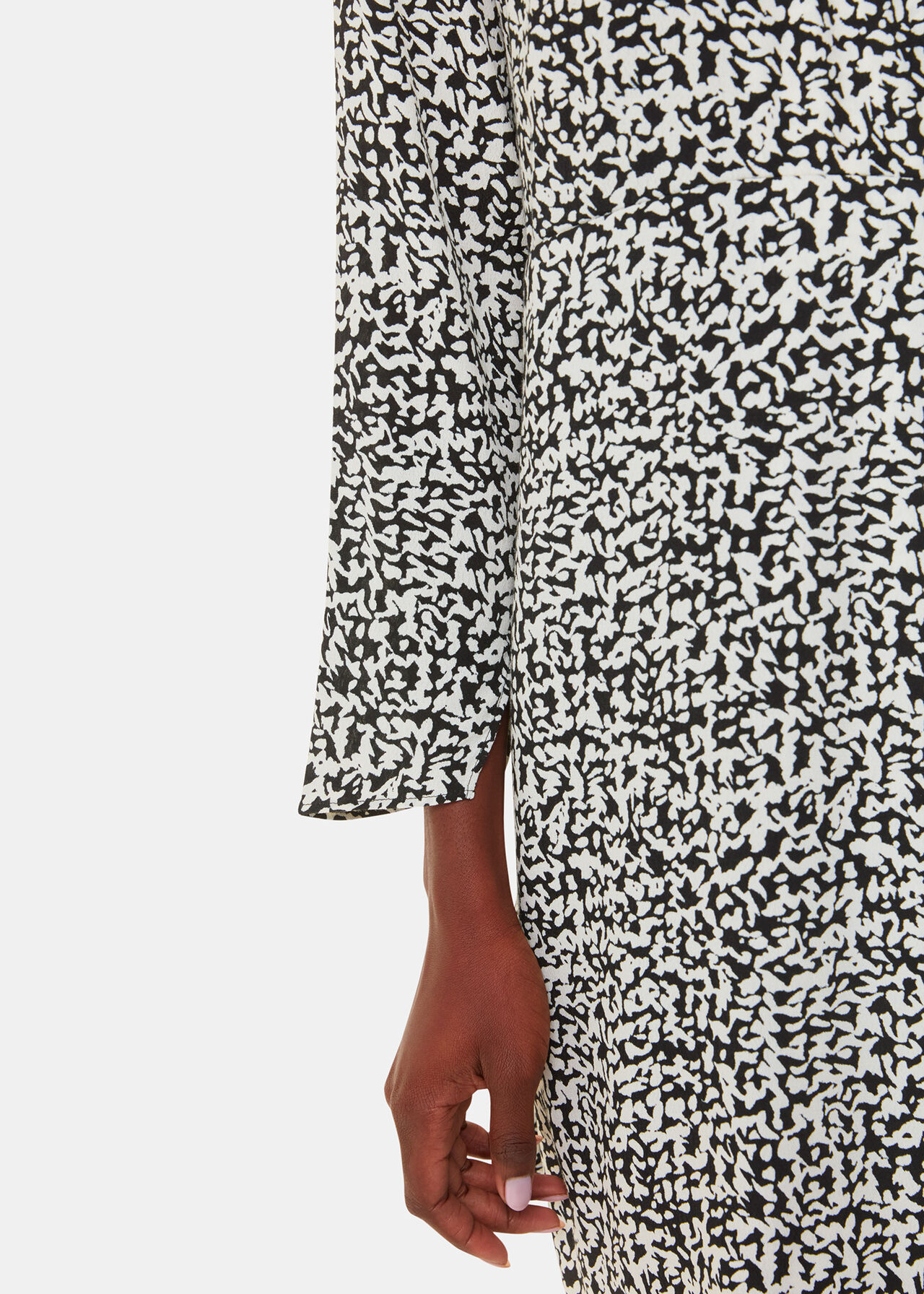 Scribble Print Flippy Dress