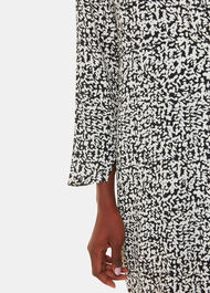 Scribble Print Flippy Dress