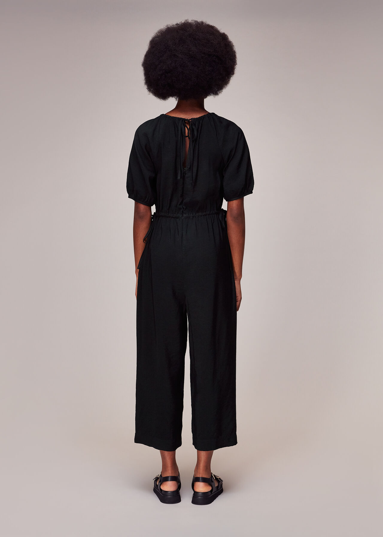 Melissa Gathered Neck Jumpsuit