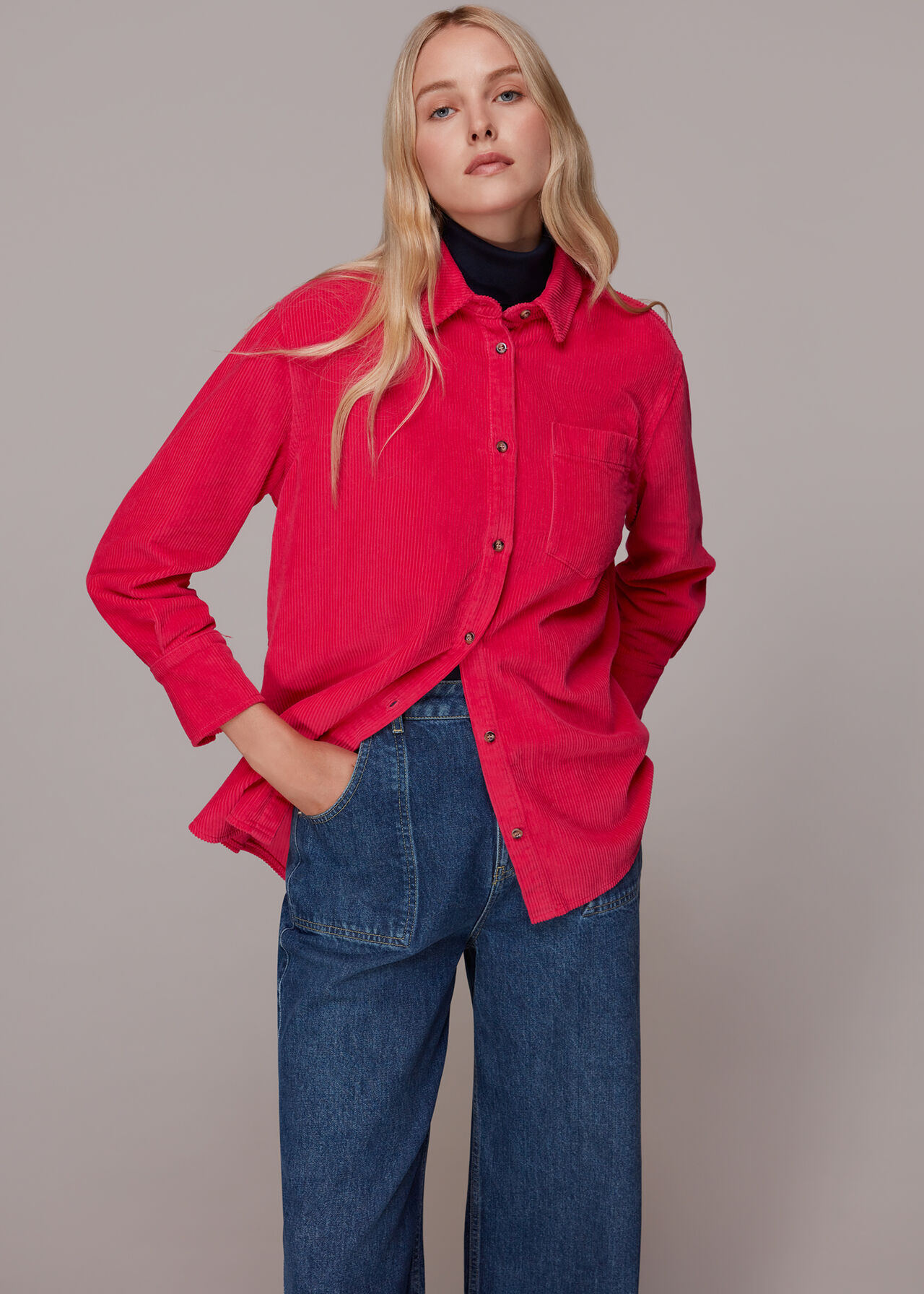 Lucie Corduroy Oversized Shirt