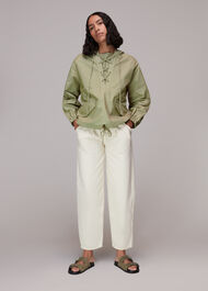 Lottie Tie Neck Windbreaker