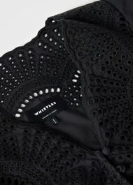 Petite Cotton Broderie V Neck Dress