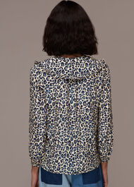 Cheetah Print Collar Top