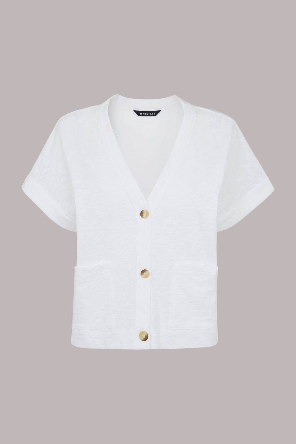 Jersey Button Through TShirt