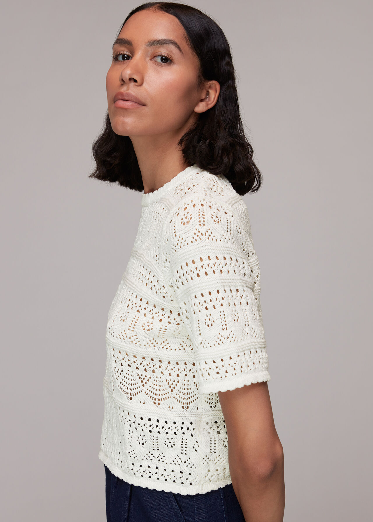 Elvie Crochet Tee