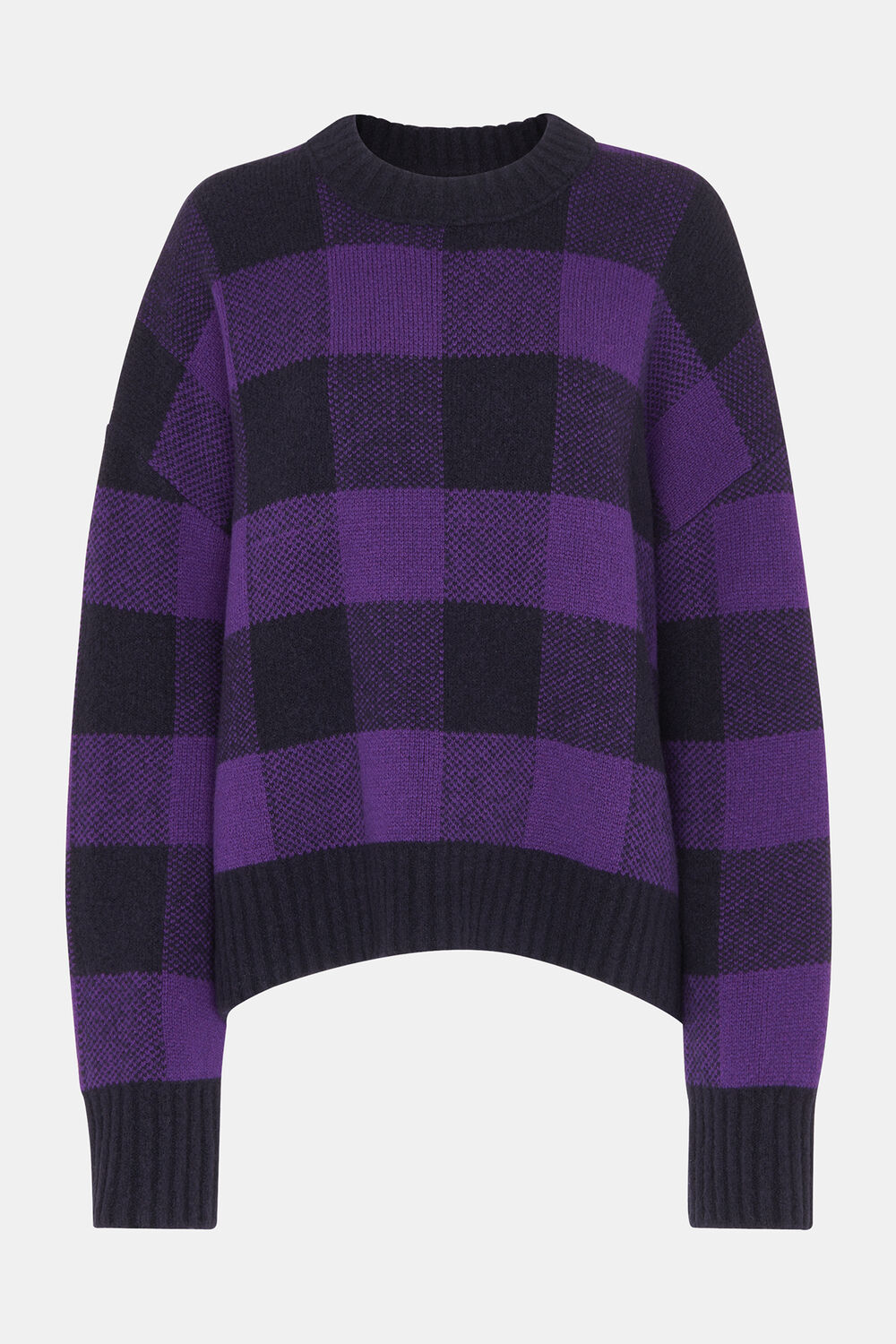 Purple Check Sweater