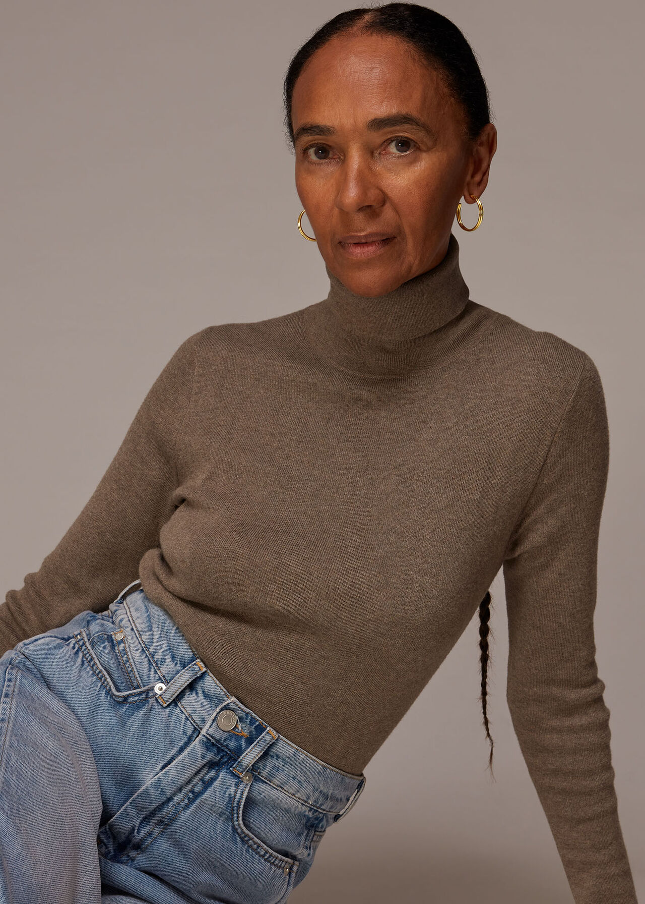 Large Double Hoop Earring