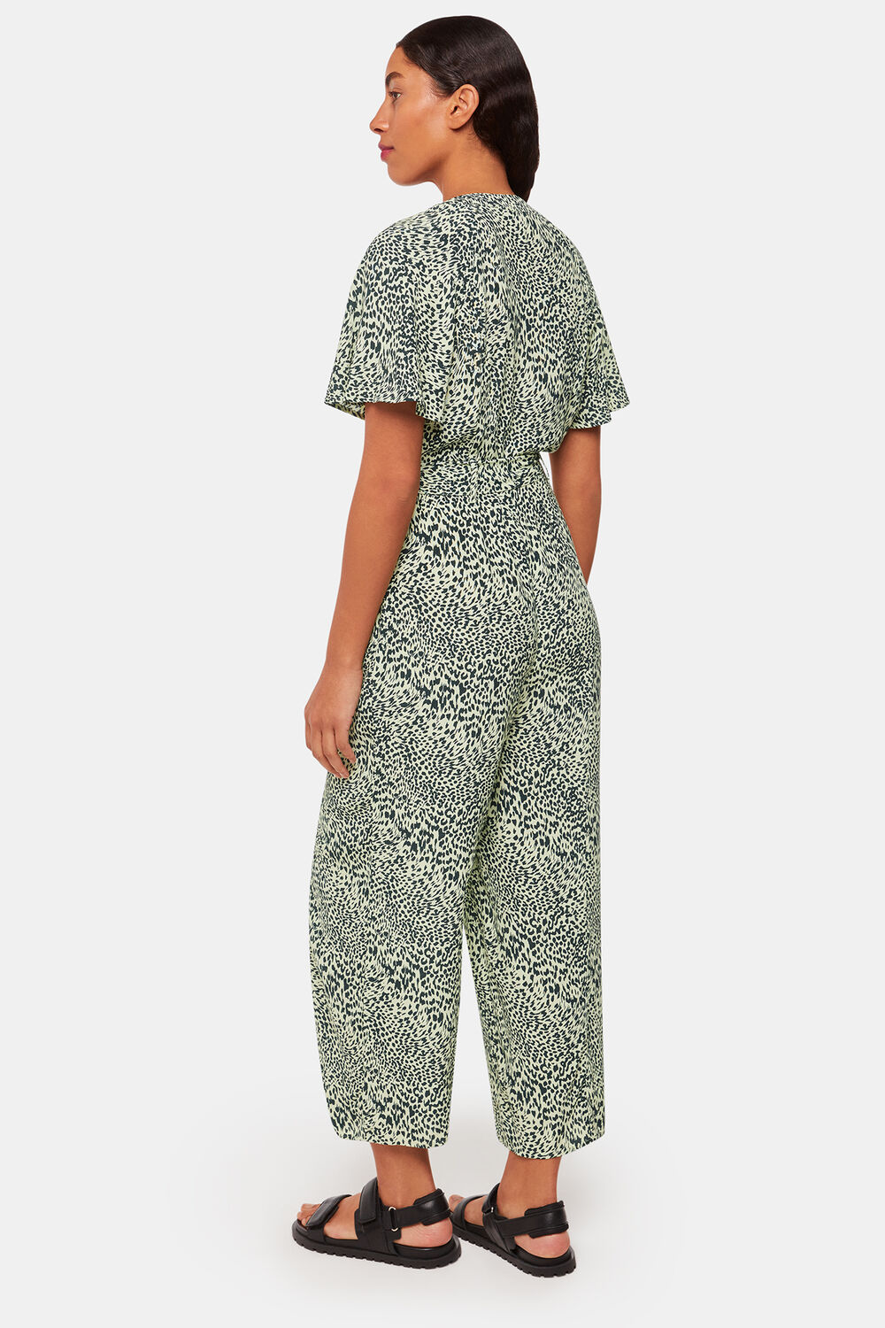Diagonal Leopard Jumpsuit