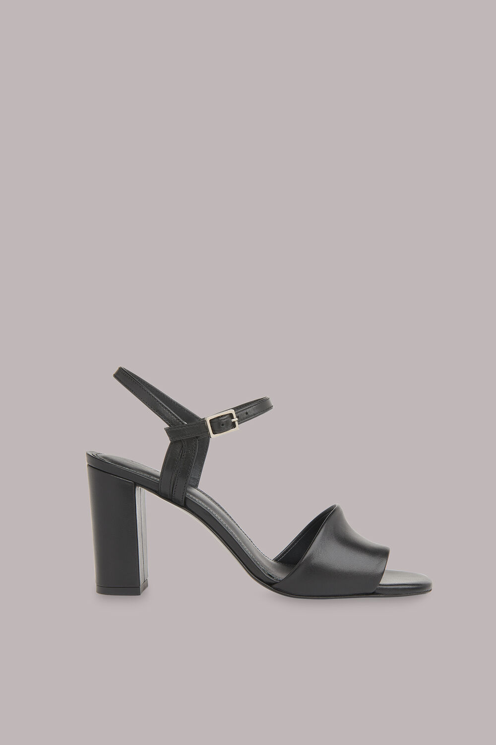 Black Lilley High Block Heel Sandal