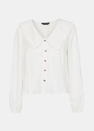 Oversized Collar Detail Top