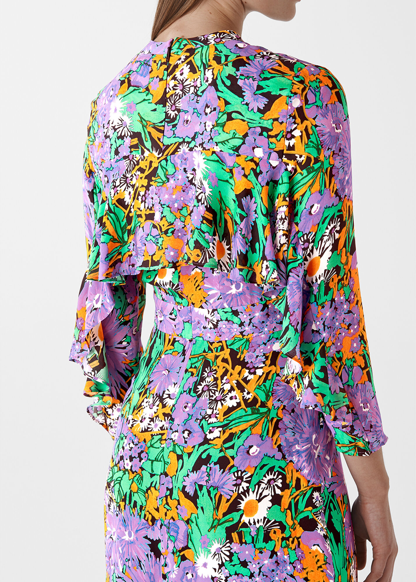 Multicolour Simone Floral Print Midi Dress